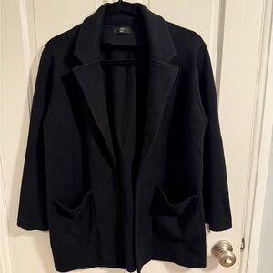 J. Crew Women's Black Open Front Blazer